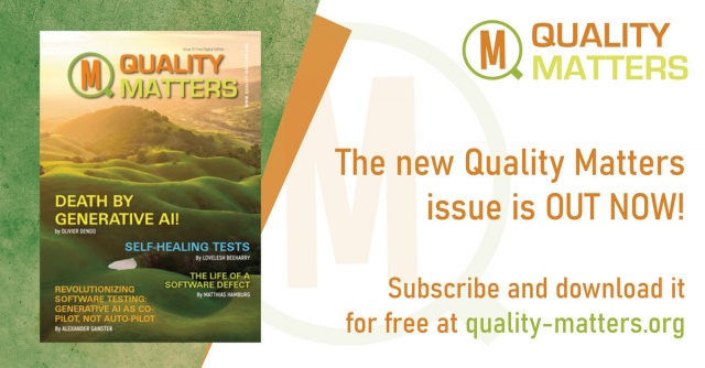 The new issue of Quality Matters Magazine is now out!
