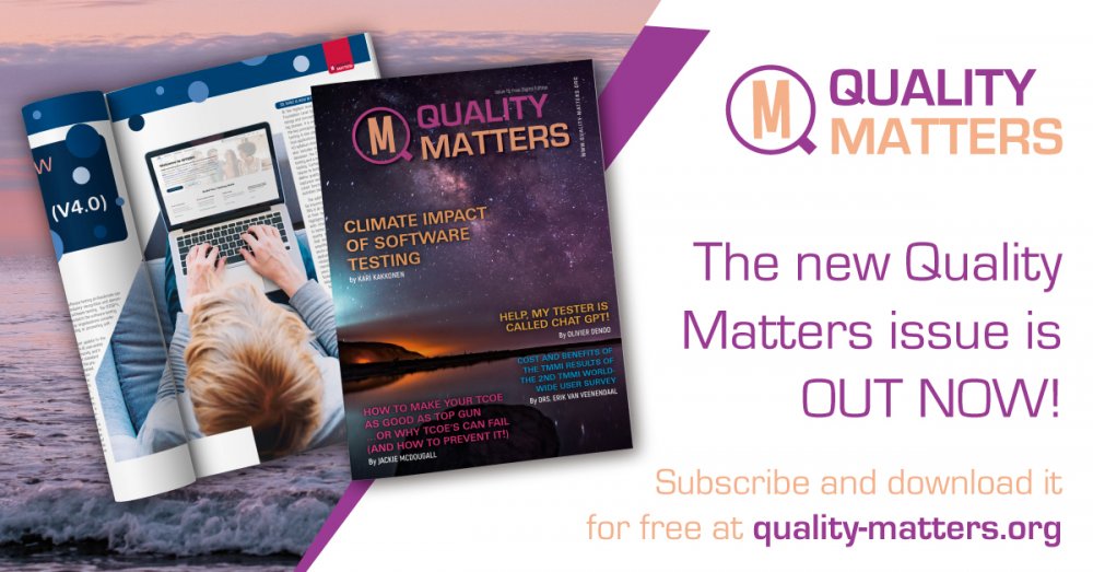 The new issue of Quality Matters magazine is out!