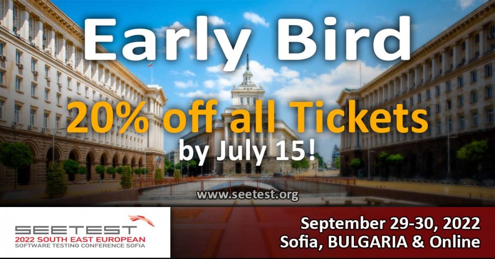 Only 10 days left to get tickets for SEETEST 2022 with 20% off!