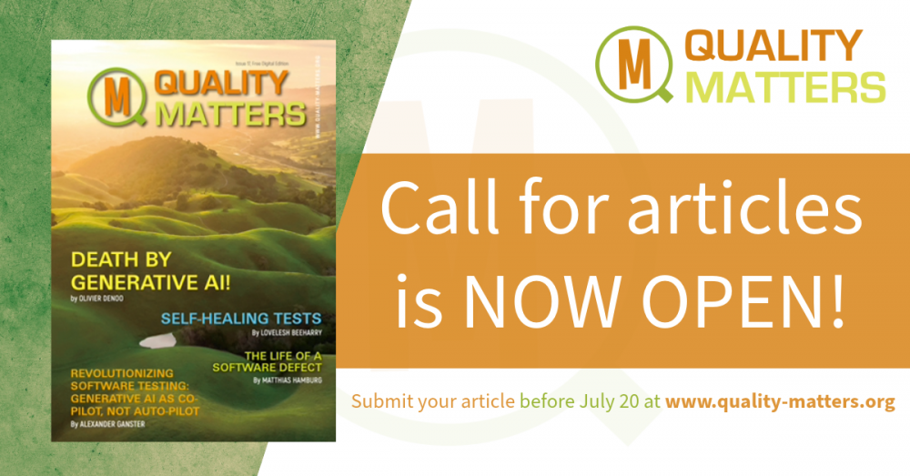 Join Quality Matters Magazine's Call for Articles Campaign!