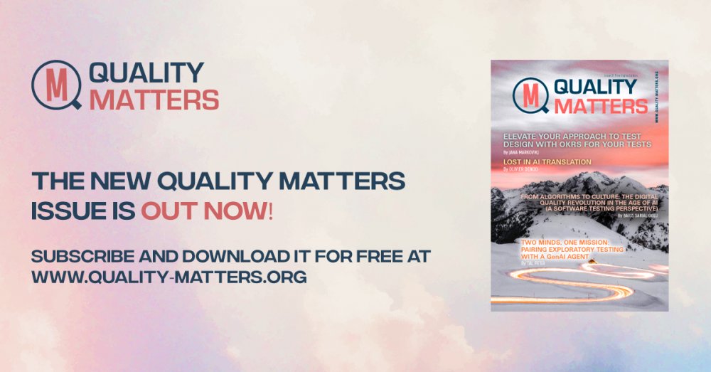Issue 21 of Quality Matters Is Here!