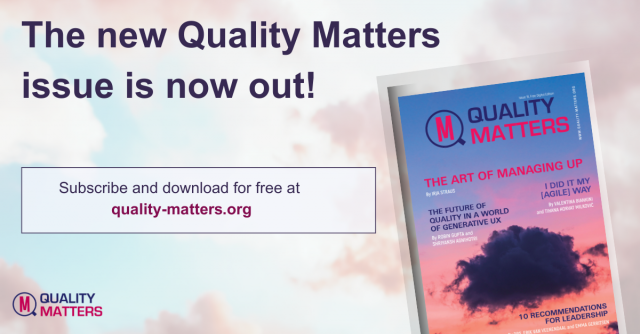 The 19th Edition of Quality Matters Magazine Is Here!