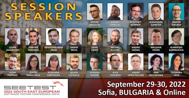 Meet all our session speakers at SEETEST 2022!